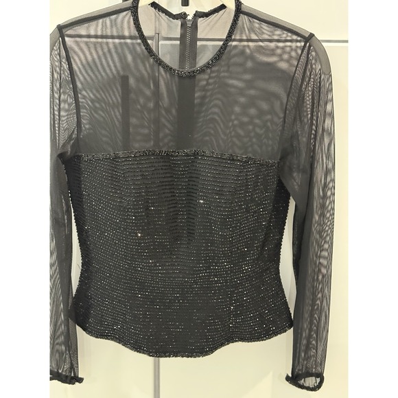 Black Tie‎ Oleg Casin Women's Black Long Sleeve Size 6 - Picture 13 of 13